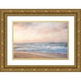 thumbnail image 1 of Murdock, Ramona 18x13 Gold Ornate Wood Framed with Double Matting Museum Art Print Titled - Heavy Seas at Sunset, 1 of 4