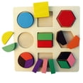 thumbnail image 4 of IROINID 1Wooden Educational Puzzle Toy Matching Board For Children Geometry Design, 4 of 5