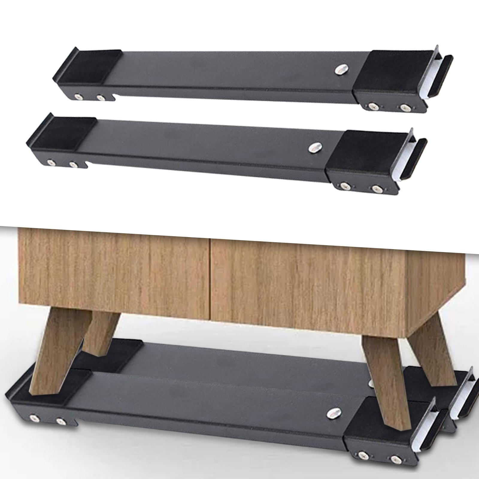Applicable to Home Appliance Rollers Mobile Base Extendable Bracket Universal Heavy Duty Easily Move Furniture Refrigerator Washing Machine S Black Directional