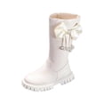 thumbnail image 5 of LvhaoGJOB Girls' Elegant Style Knee-High Boots with Comfortable Fit and Non-Slip Platform Sole, 5 of 7
