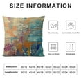 thumbnail image 5 of Nawypu Blue and Orange Decorative Throw Pillow Covers Teal Vintage Abstract Messy Rust Painting Pillow Cases Turquoise Pillow Shams for Sofa Couch Bed Living Room Outdoor Home Décor, 5 of 5