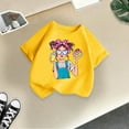 thumbnail image 4 of Hienoo Little Girls Graphic T-Shirt Cartoon Short Sleeve Cotton T Shirt, Sizes 3-14, 4 of 4