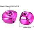 thumbnail image 2 of Jingle Bells, 1"(25mm) 80pcs Small Bells for Crafts DIY Christmas, Holiday Decoration, Musical Party, Home, Festival, Wedding, Rose Red, 2 of 5