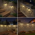 thumbnail image 2 of Mandala Solar Fence Lights Outdoor Solar Step Wall Lamp Garden Decor(pack of 6), 2 of 7