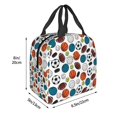 thumbnail image 3 of Easygdp Color Balls Bolsa Térmica Premium - Tela Oxford Impermeable, Gran Capacidad, Bolsillo Frontal, Unisex para Trabajo, Escuela, Actividades al Aire Libre y Picnics, 3 of 8