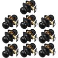 thumbnail image 1 of Round Passage Door Knobs Interior Matte Door Knobs Indoor Keyless Non-Locking Handle Set for Hallway or Closet Doors Reversible for Right/Left Handed Door, 1 of 5