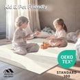 thumbnail image 4 of ODIKA 4'x6' Machine Washable Non-Slip Area Rug, Ivory Wave Patterned with Curved Lines and Subtle High Traffic Rug, Beige, 127101, 4 of 7