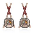 thumbnail image 3 of Creative Unny Cartoon Chopsticks Sushi Earrings Exaggerated Rhinestone--B|Model code6961 B, 3 of 4