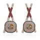 thumbnail image 3 of Pendientes de sushi con palillos de dibujos animados creativos Unny con diamantes de imitación exagerados, G, 3 of 5