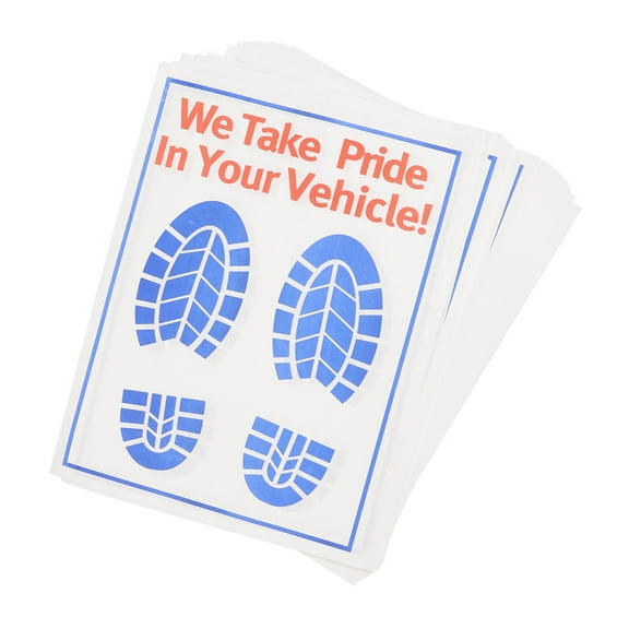 25pcs Car Paper Floor Mats Vehicles Disposable Floor Pads Temporary Cars Floor Protector Automotive Mat Covers Protector Detailing Detail Wash