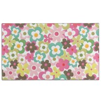 Pioneer Flower Floral Print Pattern Door Rugs,Washable Non Slip Door Mats Indoor,Decorative Door Mats,Entry Mat Indoor for Entrance,Bedroom,Kitchen,Bathroom,17"x30"