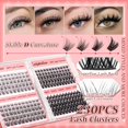 thumbnail image 4 of Eyelash Cluster Calphdiar Wispy Natural Look 230 unidades 10-18 mm, 4 of 7