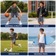 thumbnail image 3 of Boys' Active Shorts - 4 Pack Athletic Performance Gym Shorts (8-18), 3 of 7
