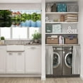 thumbnail image 3 of LALILO Kitchen Curtain Valance Castle River Beautiful Scene Rod Pocket Window Curtain 52"x 18" Set of 2, 3 of 7