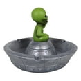 thumbnail image 6 of Flying Saucer Spaceship UFO Green ET Roswell Alien Smoking Cigarette Ashtray, 6 of 9