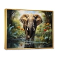 thumbnail image 2 of Designart "African Elephant I" African Floater Framed Canvas Wall Art, 2 of 7