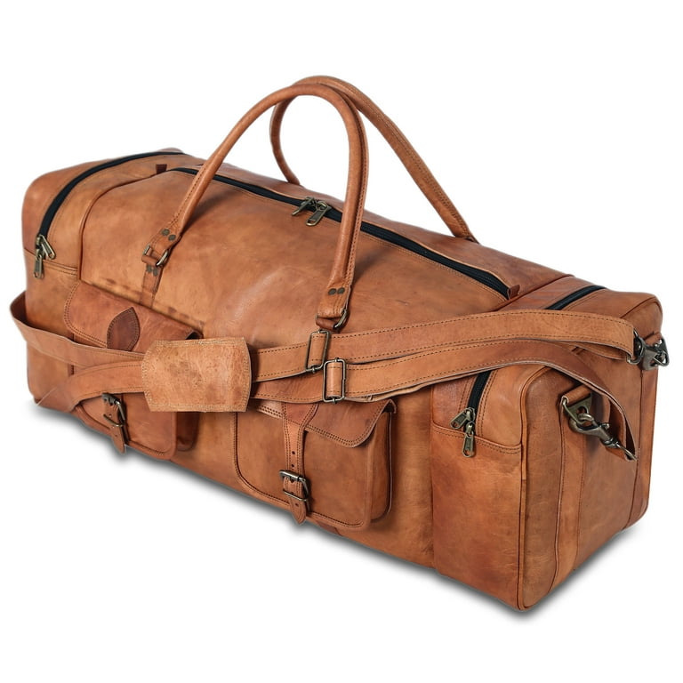 Overnight Weekend Bag Travel Fashion Luggage Leather Weekend