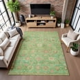 thumbnail image 7 of Addison Rugs Mayfield Premium Machine Washable Transitional Damask Lime Rectangle Rug, 9' x 12', 7 of 7