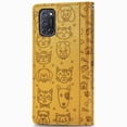 thumbnail image 4 of Étui à Rabat pour FOXDOCK OPPO A52 / A72 / A92, Chat Chien en Relief PU Cuir avec Fentes pour Cartes, Support, 4 of 6