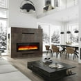 thumbnail image 7 of Fireplace TV Stand,Electric Fireplace,67-Inch Electric Fireplace TV Stand – 18" Built-In Fireplace Insert, Adjustable Flame & Heat, Remote Control, Storage Cabinets, Brown, 7 of 7