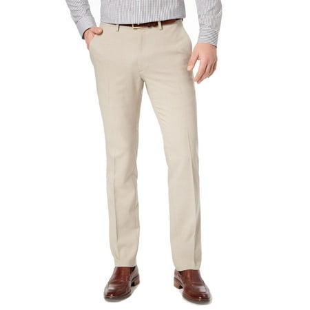 Kenneth Cole Reaction Mens Dress Pants 38X32 Slim Fit Stretch Beige 38
