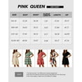 thumbnail image 5 of Pink Queen 2026 Summer Boho Mini A-Line Ruffle Flowy Dress V Neck Short Sleeve S-XL, 5 of 9