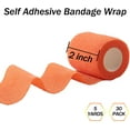 thumbnail image 2 of 30 Rolls Self Adherent Wrap Stretch Bandages Self Adhesive Bandage Wrap 2 inch Self Stick Bandage Wrap Tape for Wrist Ankle Swelling Sprains (Black), 2 of 14