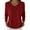 Red, variant on Women's St Patricks Day Sweater, Slim Versatile Notched Collar Knit Pullover - Slouchy Style Silk Blend, High-Stretch Shape-Defining Top,Size:S