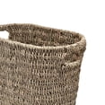 thumbnail image 4 of Handwoven Wicker Trash Can with Handles Water Hyacinth Waste Basket for Bathroom Bedroom Office Kitchen 3.2 Gallon Durable Eco-Friendly, 4 of 5