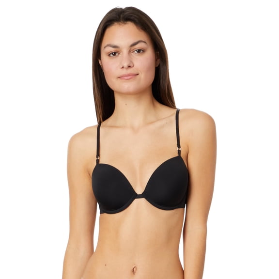 Calvin Klein Women's Minimalist Micro Lightly Lined Demi Bra, Black