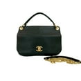 thumbnail image 1 of Pre-Owned Seal No. 23 CHANEL Coco Mark Caviar Leather 2-Way Handbag/Shoulder Bag... (Good), 1 of 10