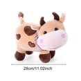 thumbnail image 2 of Great Gifts Super Soft Cute Cartoon Kawaii Calf with Scarf Plush Toy Bull Doll Little Color Cow Doll PINK, 2 of 8