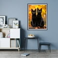 thumbnail image 7 of Diamond Art Kit for Adults, Autumn Black Cats Golden Eyes Diamond Painting for Adults Beginners, DIY Diamond Art Painting Kits, 5D Diamond Painting Crafts for Home Decor 12x16 Frameless, 7 of 7