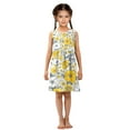 thumbnail image 6 of Girls Dress Flowers Yellow and White Sleeveless Dress for Girls Hem A-Line Casual Sundress, 6 of 7