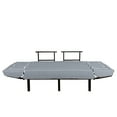 thumbnail image 3 of Navy Futon Couch, Nautical in Horizontal Style Marine Sea Life Ocean Pacific Art Print, Daybed with Metal Frame Upholstered Sofa for Living Dorm, Loveseat, Violet Blue and White, by Ambesonne, 3 of 4