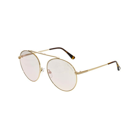 UPC 664689900398 product image for Tom Ford Women's Simone FT0571-28G-58 Gold Oval Sunglasses | upcitemdb.com