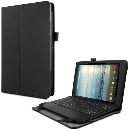 Viking Leather - Infiland Folio PU Leather Case Cover For RCA Viking II / Viking Pro / RCA Cambio W101V2 B 10.1