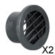 thumbnail image 1 of 2X salida de ventilación de aire caliente 75mm accesorio de conducto de calentador automático de coche reemplazar directamente 2 piezas, 1 of 8