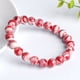 thumbnail image 2 of Pulsera de piedras de sangre naturales de 9 mm para hombre y mujer, 2 of 2