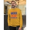 thumbnail image 2 of America 4Th July Sweatshirt Men -Image by Shutterstock, Male 3X-Large, 2 of 4