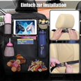 thumbnail image 5 of Protector de respaldo de coche, organizador grande para asiento trasero de coche para niños, fundas de asiento trasero de tela Oxford impermeables con, 5 of 5