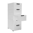 Plastic Drawers Dresser Storage with 5 Drawers White Closet