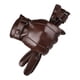 thumbnail image 4 of Guantes de cuero sintético para hombre con pantalla táctil y forro de felpa para invierno. Marrón 24.5cm, 4 of 7