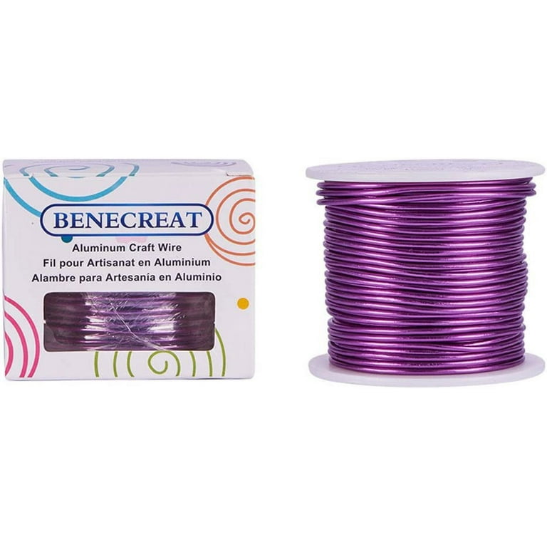 Purple Color Aluminum Bendable Craft Wire, 12 Gauge Anodized Jewelry  Making, Beading, Floral, Sculpting, Wire Weaving 100FT, 30m 