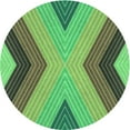 thumbnail image 1 of Ahgly Company Machine Washable Indoor Round Transitional Green Area Rugs, 5' Round, 1 of 7