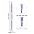 thumbnail image 2 of Unique Bargains Highlighter Pen, Double Ended, Broad and Fine Point, Purple, 10 Pack, 2 of 6