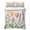 Beige, variant on Twin Quilt Set 68''x86'', Spring Floral Lightweight Summer Bedspread Coverlet Set with 2 Pillow Shams, Summer Colorful Tulip Botanical Vintage Breathable All Season Quilt Bedding for Dorm/Bedroom