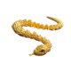 thumbnail image 1 of Estatua articulada de serpiente de Año Nuevo Chino 2025, 8,6 pulgadas de largo, versátil y resistente para colección de mesa lateral, adorno para el salpicadero del coche Dorado, 1 of 8