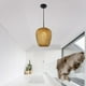 thumbnail image 3 of Lámpara ambú Retro, Luz Colgante de Tejido, Lámpara de tejado, Decoración de Habitación, Lámpara Colgante de Tejida B Salvador Candelabro, 3 of 10