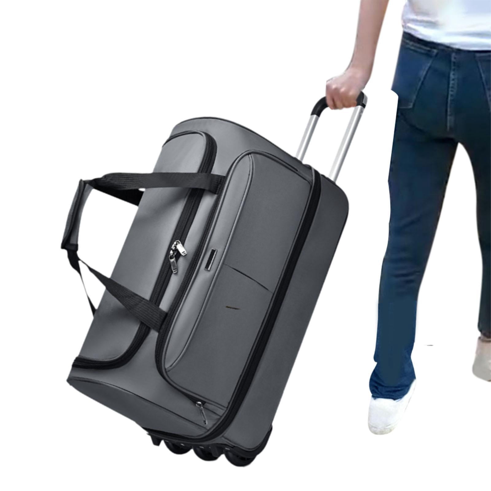 Wzmzjy Wheeled Duffel Bag Suitcase Handbag Telescoping Handle Multifunctional Rolling M